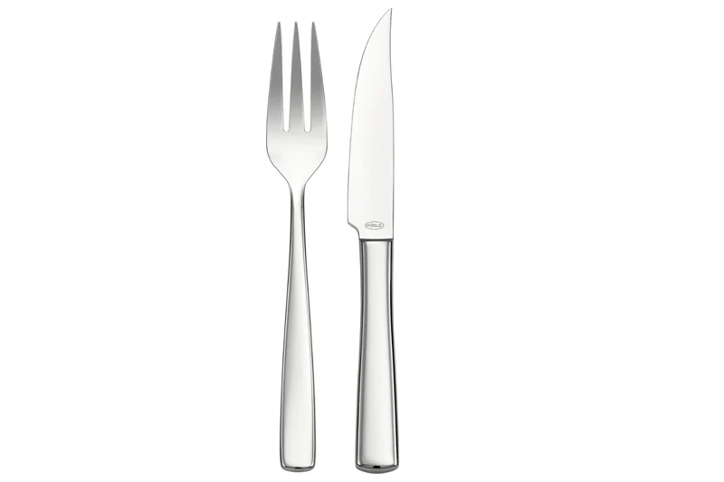 Ménagère 12 couverts à steak Rosle Élegance en acier inoxydable 18/10
