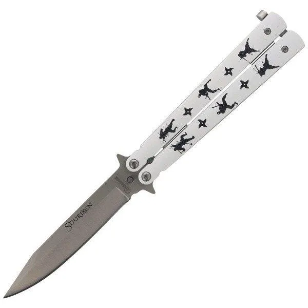 Couteau papillon blanc