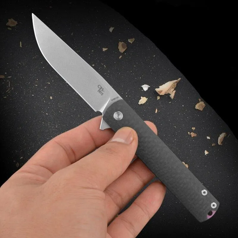 Couteau De Poche Lame Acier Carbone