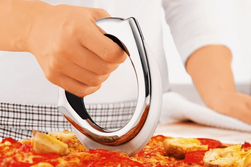 Roulette à pizza Rosle lame circulaire en acier inoxydable diamètre 14cm