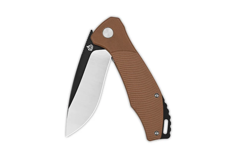 Couteau pliant QSP Raven 122A manche en G10 marron 11,4cm