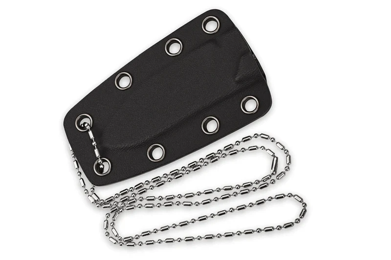 Couteau QSP Neckmuk 125A lame 7,3cm avec étui en kydex