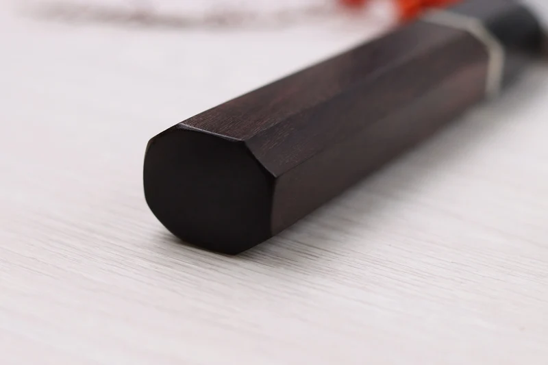 Couteau de chef kiritsuke 21cm japonais artisanal Sukenari HAP40 San Maï manche en bois de rose