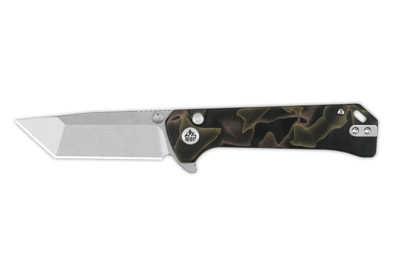 Couteau pliant QSP Grebe T 148F1 manche en raffir noir/marron 10,8cm