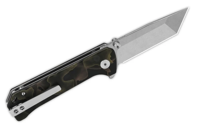 Couteau pliant QSP Grebe T 148F1 manche en raffir noir/marron 10,8cm