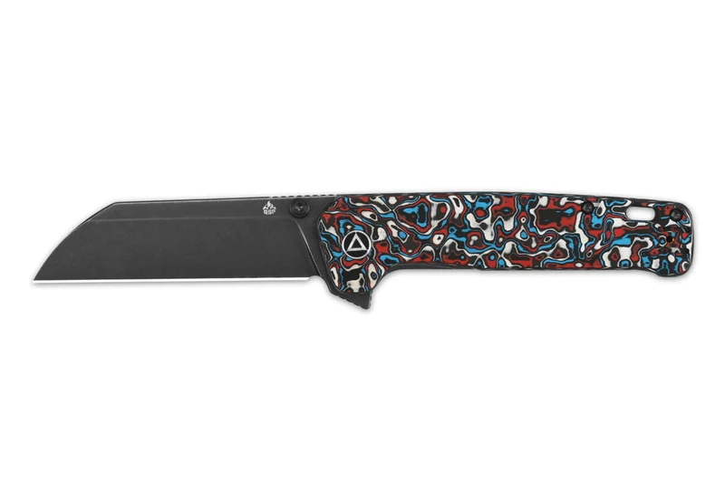 Couteau pliant QSP Penguin Plus 130XLG2 manche en carbone/titane multicolore 11,4cm