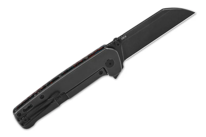 Couteau pliant QSP Penguin Plus 130XLG2 manche en carbone/titane multicolore 11,4cm