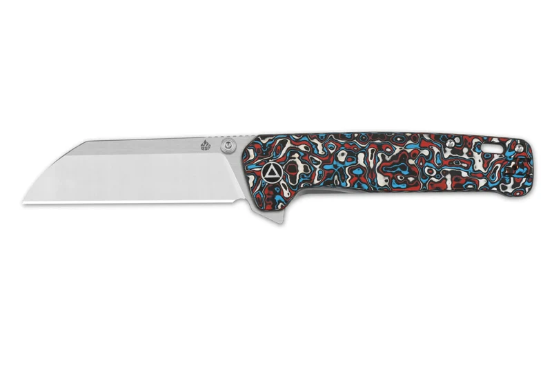 Couteau pliant QSP Penguin Plus 130XLG1 manche en carbone/titane multicolore 11,4cm