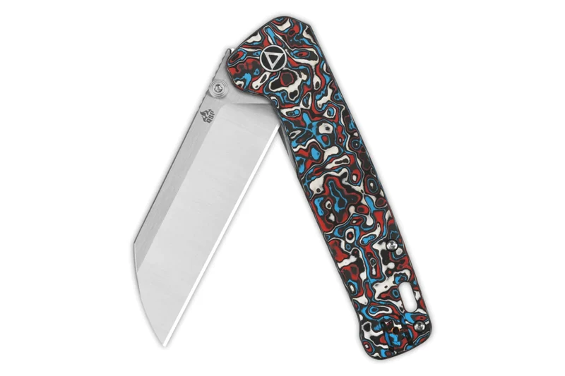 Couteau pliant QSP Penguin Plus 130XLG1 manche en carbone/titane multicolore 11,4cm