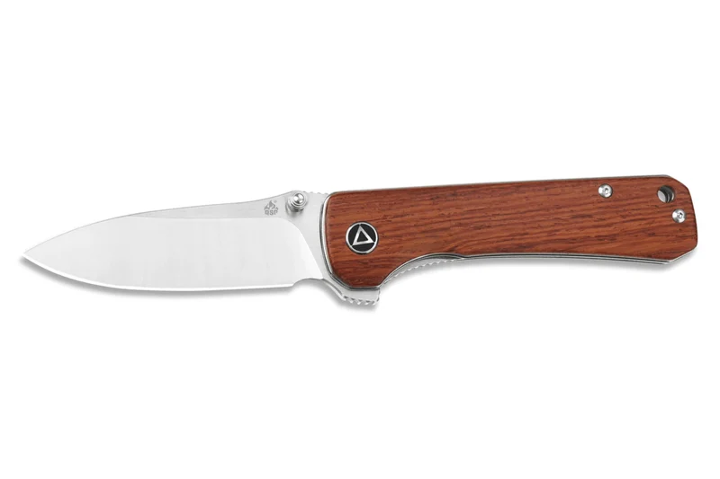 Couteau pliant QSP Hawk 131O1 manche en bois de Mkuruti 10,5cm
