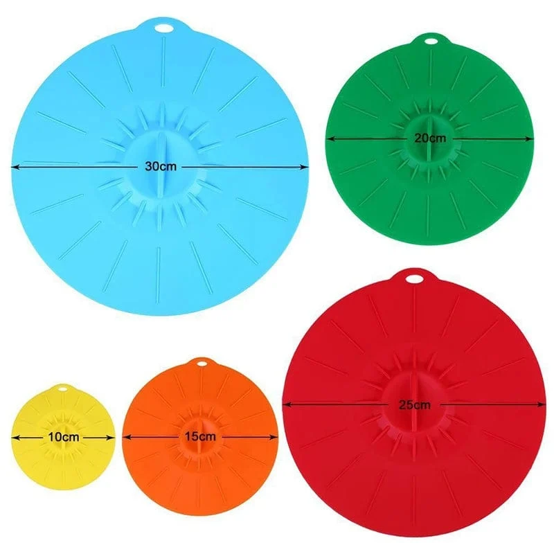 5 Housses Alimentaires en Silicone Réutilisables