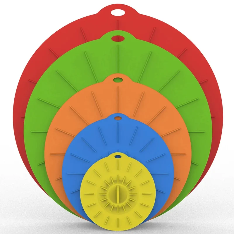 5 Housses Alimentaires en Silicone Réutilisables