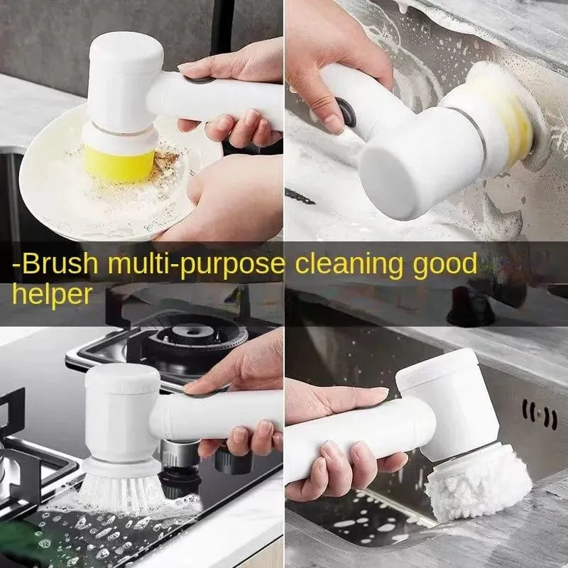 Brosse de Nettoyage Électrique sans Fil pour Cuisine et Salle de Bain