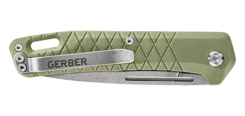 Couteau Zilch Lichen Vert Gerber