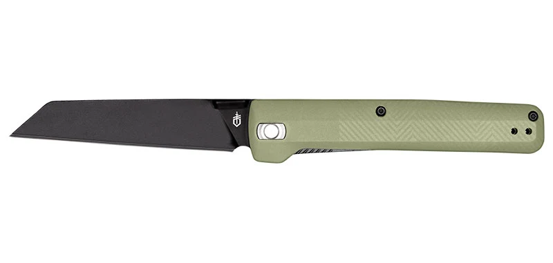 Couteau Pliant Vert Pledge Lichen Gerber