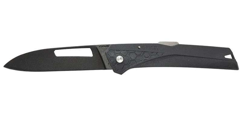 Couteau Kiana gris Lame noire Florinox