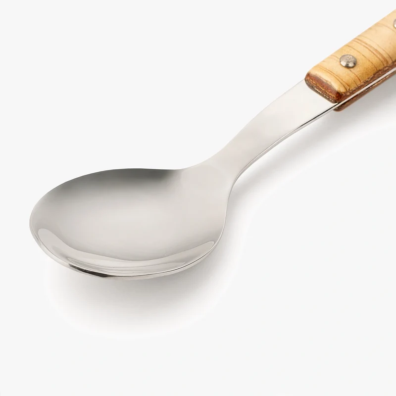 Cuchara Madera de Chopo Comprimida 205 mm