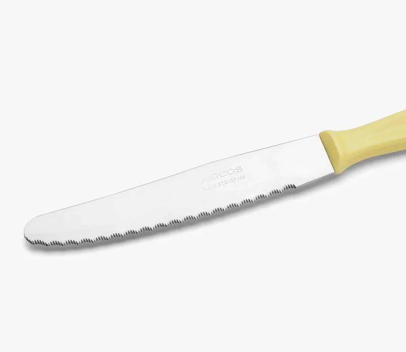 Cuchillo Mesa color amarillo Polipropileno 125 mm