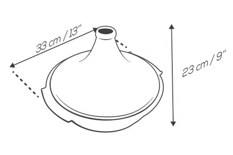 Plat à tajine Peugeot Atlas en céramique vert sauge diamètre 30cm