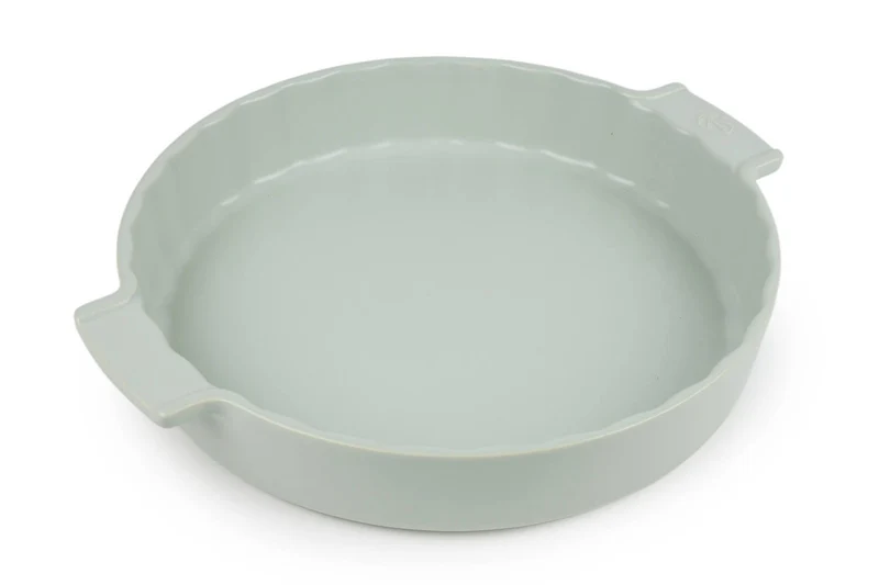 Tourtière Peugeot Appolia en céramique vert sauge diamètre 28cm
