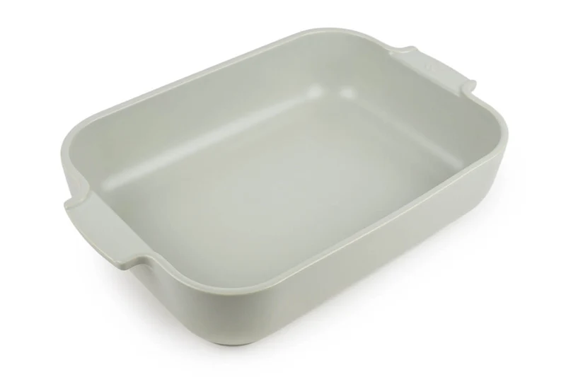 Plat four rectangle Peugeot Appolia en céramique vert sauge