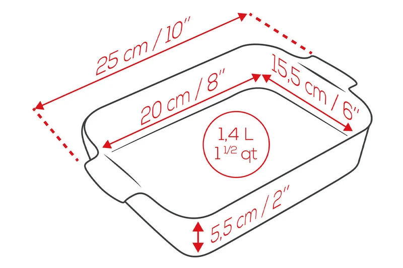 Plat four rectangle Peugeot Appolia en céramique vert sauge