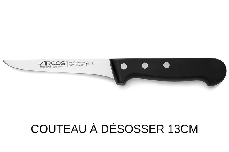 Trousse 8 places Arcos & Euro-Toques Universal + 5 couteaux forgés + 1 éplucheur