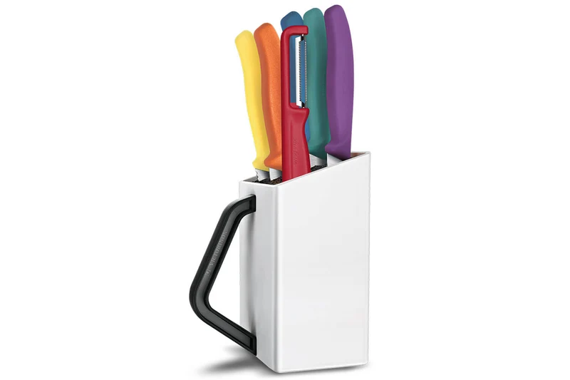 Bloc 6 pièces Victorinox SwissClassic assortis 5 couteaux + 1 éplucheur
