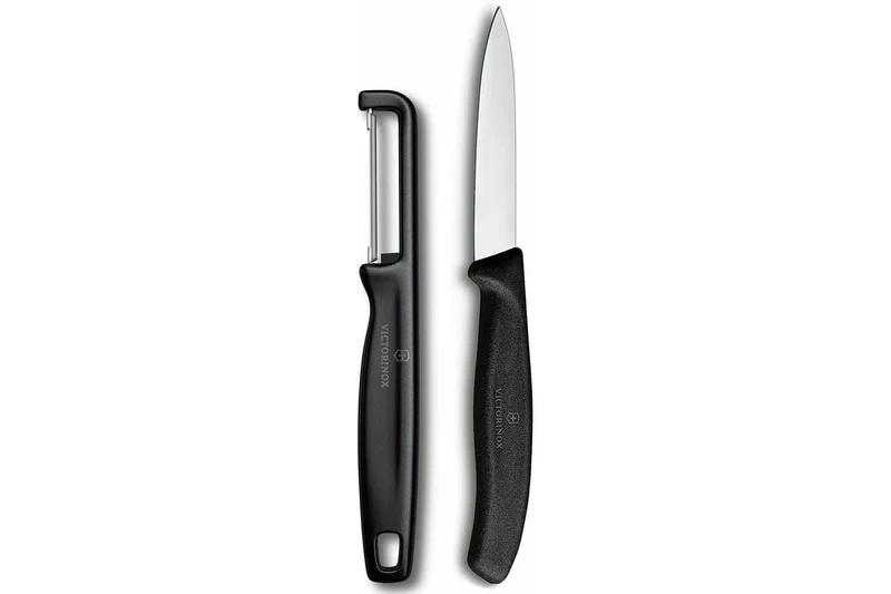 Set 1 couteau + 1 éplucheur Victorinox SwissClassic noir
