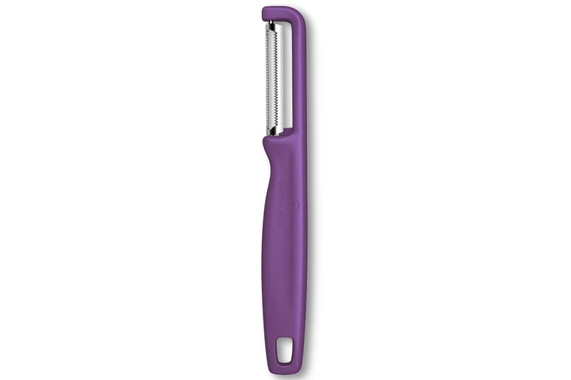 Éplucheur Victorinox Iota à lame dentée et manche violet