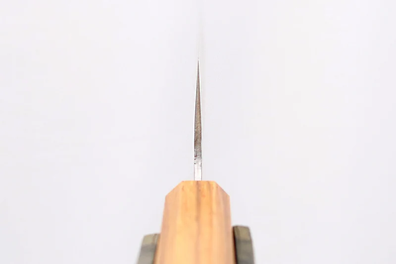 Couteau nakiri 16,5cm japonais artisanal Sakai Kikumori TS10 en chêne