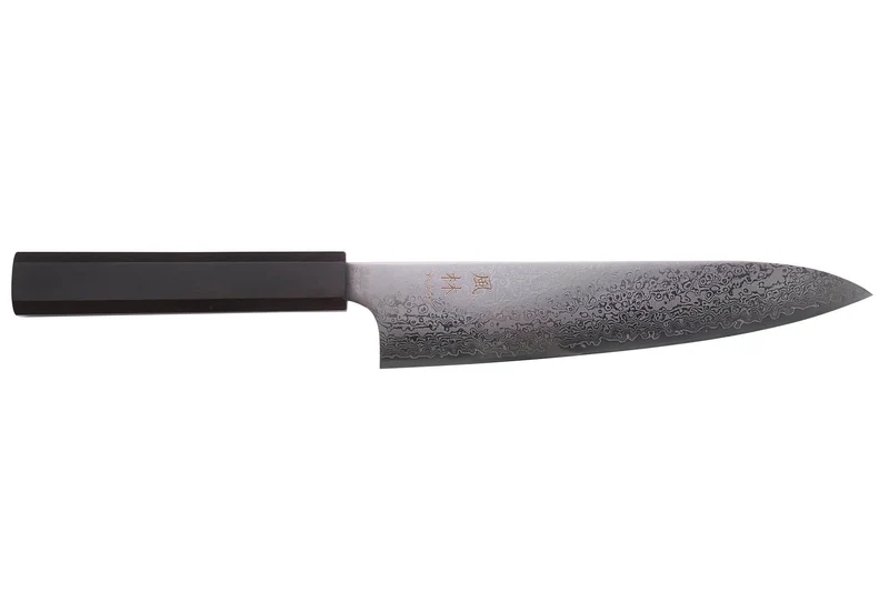 Couteau de chef 20cm japonais artisanal Yuzo Kurogane Damas VG10