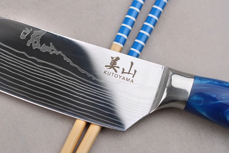 Set de 3 couteaux Kutoyama Blue Wave chef + universel + office