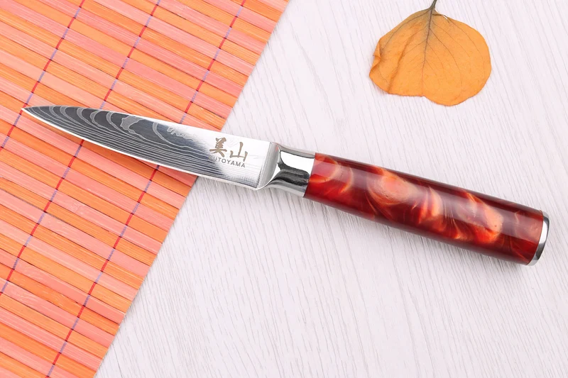 Set de 3 couteaux Kutoyama Red Flame chef + universel + office