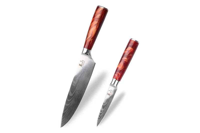 Set de 2 couteaux Kutoyama Red Flame chef + office