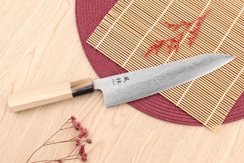 Couteau de chef 21cm japonais artisanal Yuzo Haruto Damas