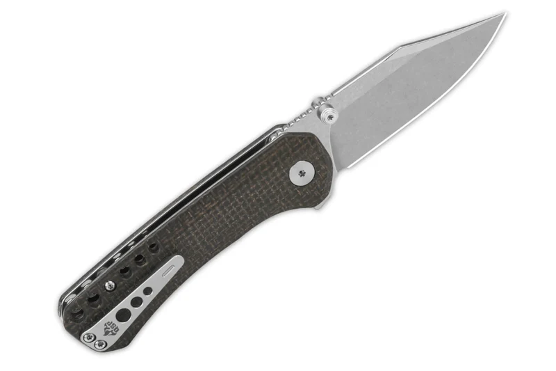 Couteau pliant QSP Kestrel 145A1 manche en micarta marron 10,2cm