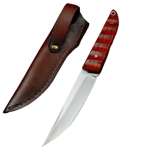 Couteau Lame Fixe Bois Artisanal