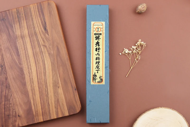 Couteau santoku 16,5cm japonais Sakai Takayuki AS brut de forge