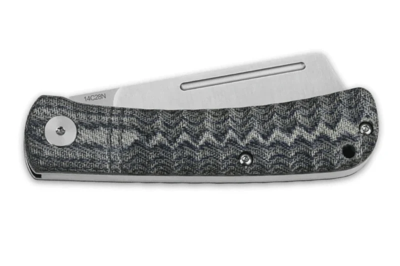 Couteau pliant QSP Hedgehog 142B manche en micarta denim 9,5cm