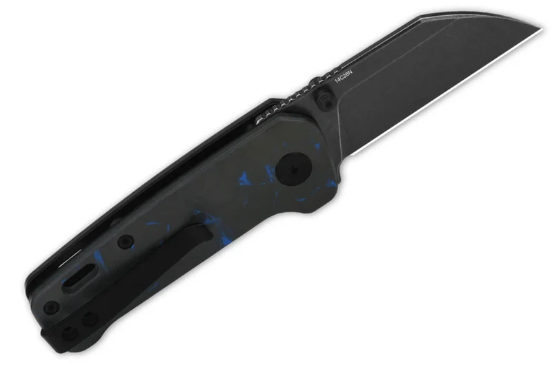 Couteau pliant QSP Penguin mini 130XSD2 manche en carbone et G10 8,2cm