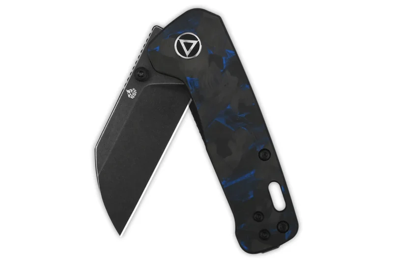 Couteau pliant QSP Penguin mini 130XSD2 manche en carbone et G10 8,2cm