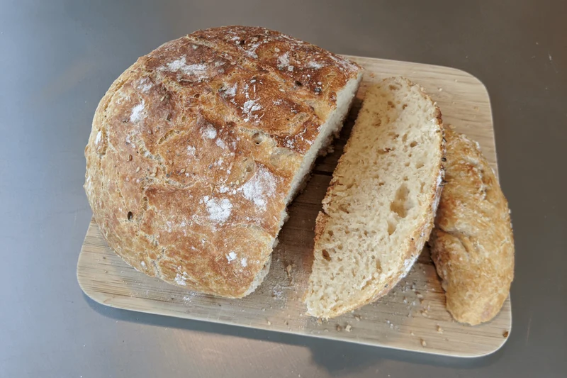 Couvercle à pain pour cocotte Cookut 24cm en céramique blanche