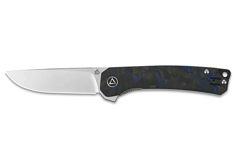 Couteau pliant QSP Osprey Shredded 139G1 manche G10 gris et bleu 10,8cm