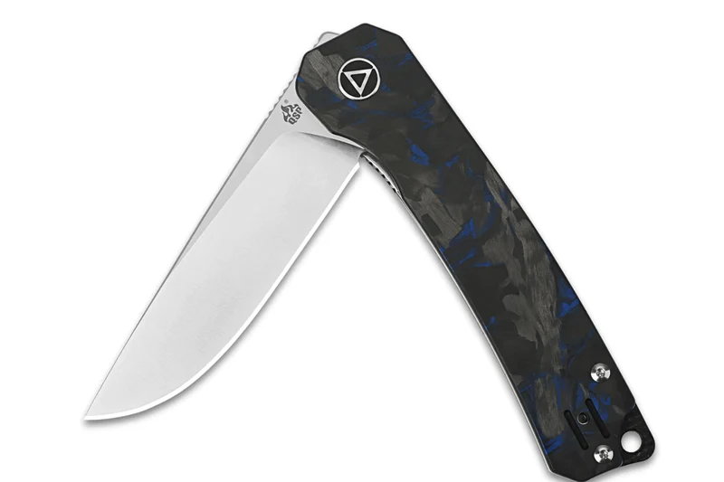 Couteau pliant QSP Osprey Shredded 139G1 manche G10 gris et bleu 10,8cm