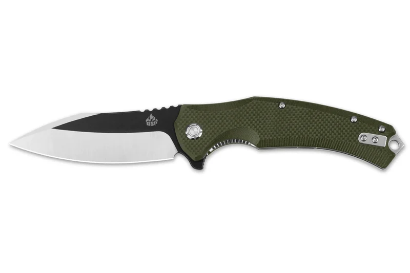 Couteau pliant QSP Snipe 121B manche en G10 vert 12cm