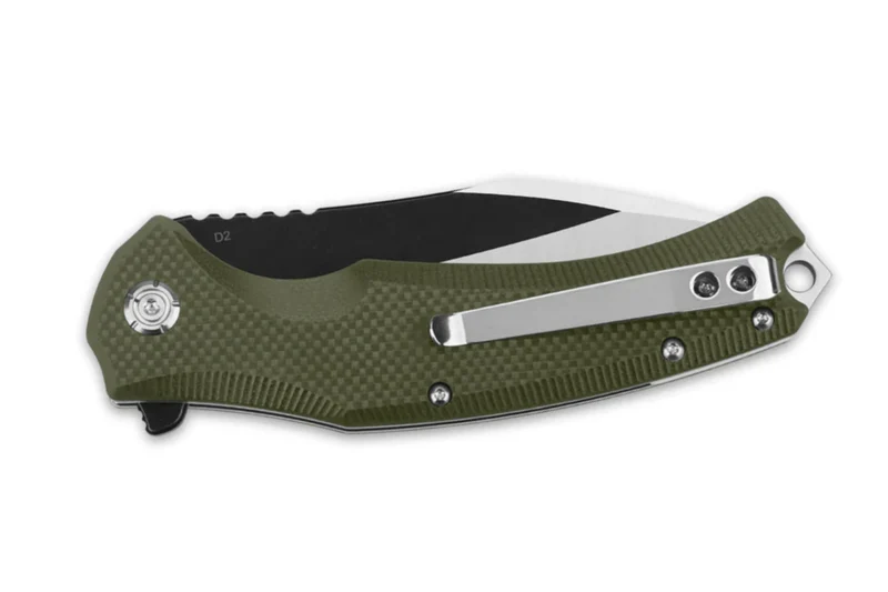 Couteau pliant QSP Snipe 121B manche en G10 vert 12cm