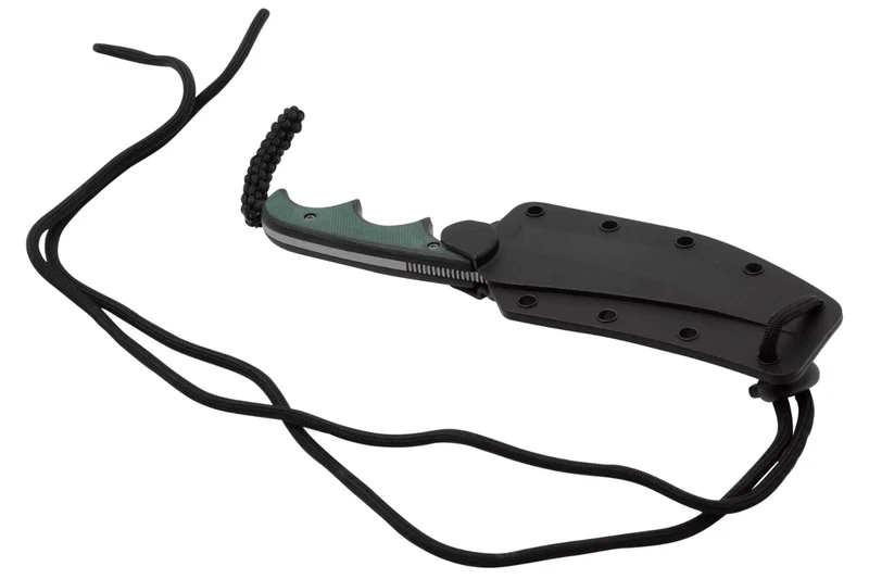 Couteau de cou CRKT Minimalist 2394 lame katana 9cm manche micarta + étui