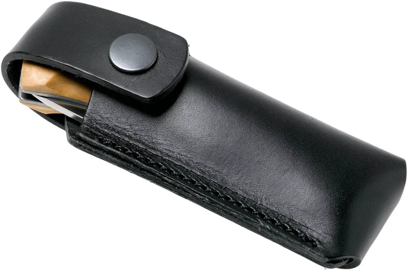 Couteau pliant Helle Bleja H625 manche en bois de bouleau 11,7cm + gaine en cuir