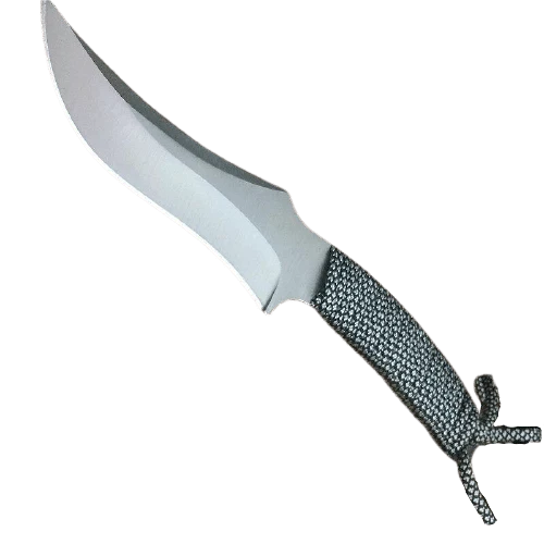 Couteau Lame Fixe Manche Cordage